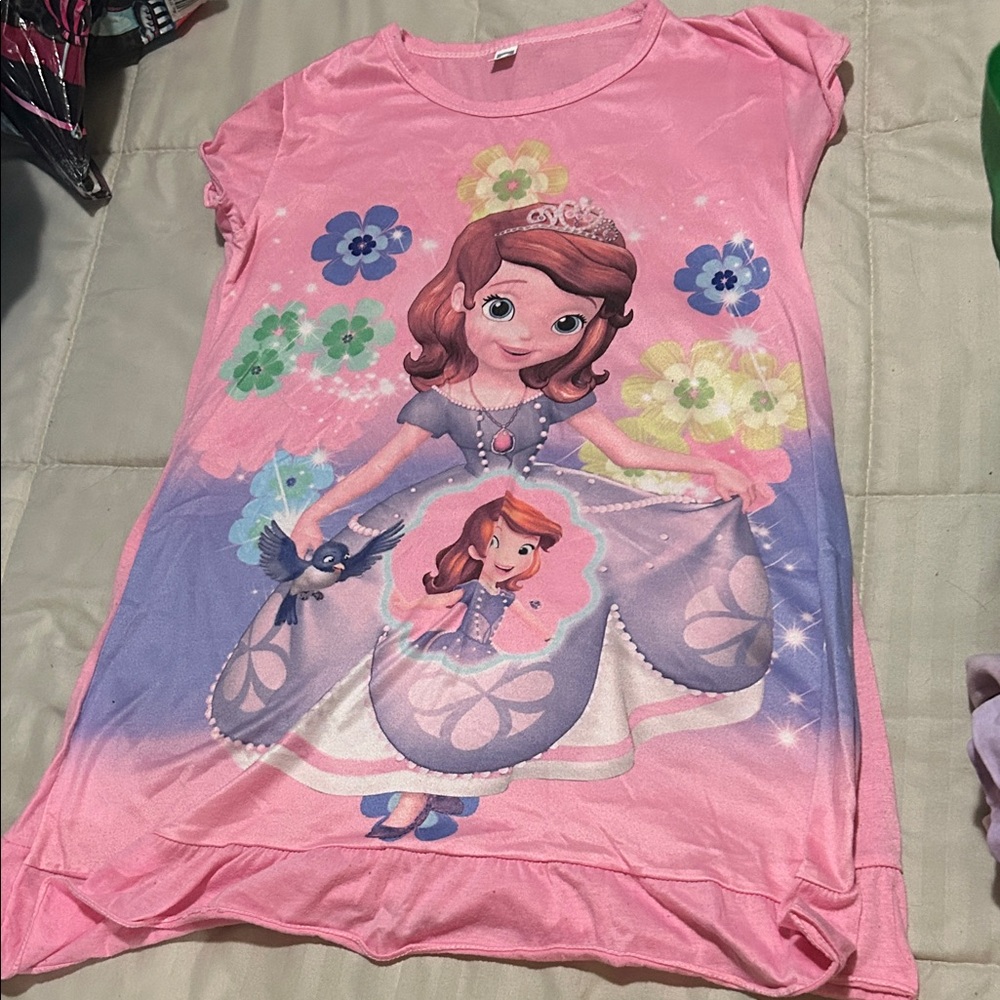 Pink Sofia the First Princess Nightgown